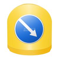 Буфер дорожный осевой 1300х1300х1300 с маской 4.2.1